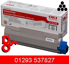 Genuine OKI MC560 Toner Black 43865724