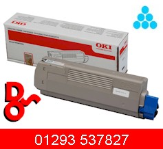 45396215 - OKI Executive Series ES-7470, ES7470, ES 7470 Genuine Toner Cartridge, Cyan (C) - Part Number 45396215