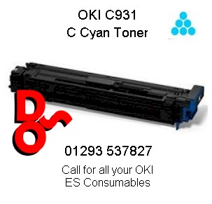 OKI C931, Executive Series, Toner C Cyan, Genuine OKI for C931 - 45536507 Phone 01293 537827 for our current price and availability, We guarantee competitive pricing, We offer next day delivery nationwide, Genuine OKI consumables 