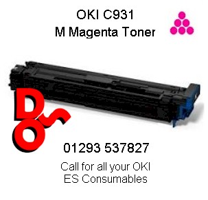 OKI C931, Executive Series, Toner M Magenta, Genuine OKI for C931 - 45536506 Phone 01293 537827 for our current price and availability, We guarantee competitive pricing, We offer next day delivery nationwide, Genuine OKI consumables 