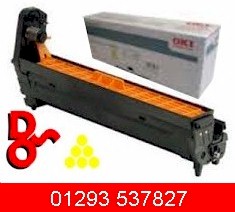 Genuine OKI ES2632a4 Toner Yellow 43865729