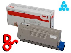 Genuine Oki ES7411 Toner Cyan 10K 44318619