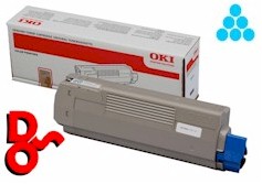 Genuine Oki ES8441 Toner Cyan 9K 44844515