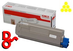 Genuine Oki ES8441 Toner Yellow 9K 44844513