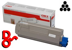 44059260 - OKI Executive Series ES-8451, ES8451, ES 8451 Genuine Toner Cartridge, Black (K) - Part Number 44059260