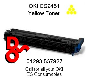 Toner Yellow, Genuine OKI for ES9451 - 45536509