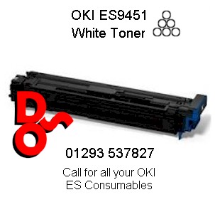 OKI ES9451,  Executive Series, Toner White, Genuine OKI for ES9451 - 45536425